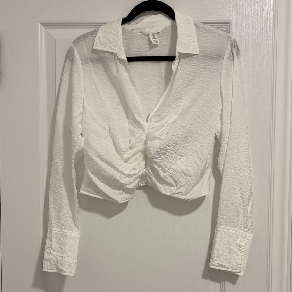 H&M White Button Down Shirt